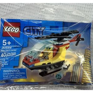 LEGO City Fire Helicopter 30566 Ages 5+ 40 Pieces NEW FACTORY SEALED Polybag